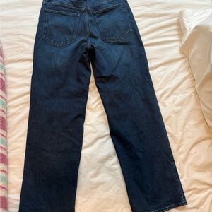 Madewell Perfect Vintage Wide-Leg Jean, 30T, dark wash